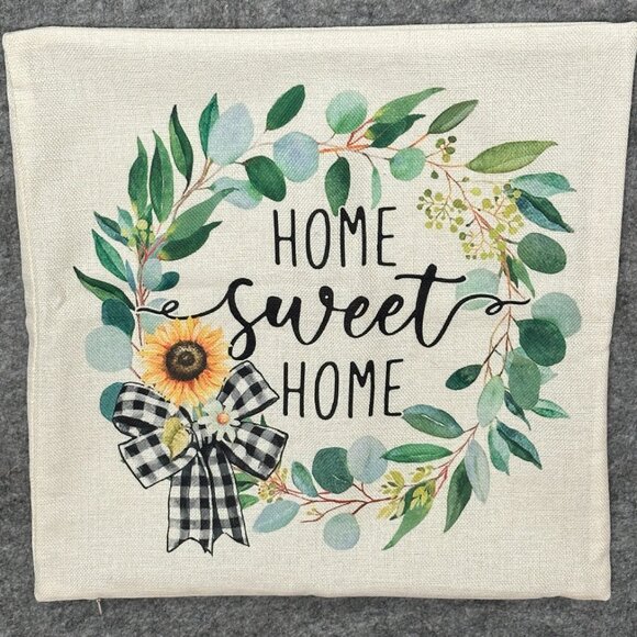 Fall Pillow Covers 18x18 (approximately) - Set of 4 Farmhouse - Home Sunflowers - Picture 2 of 9